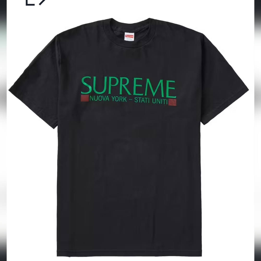 Supreme Nuova York tee black